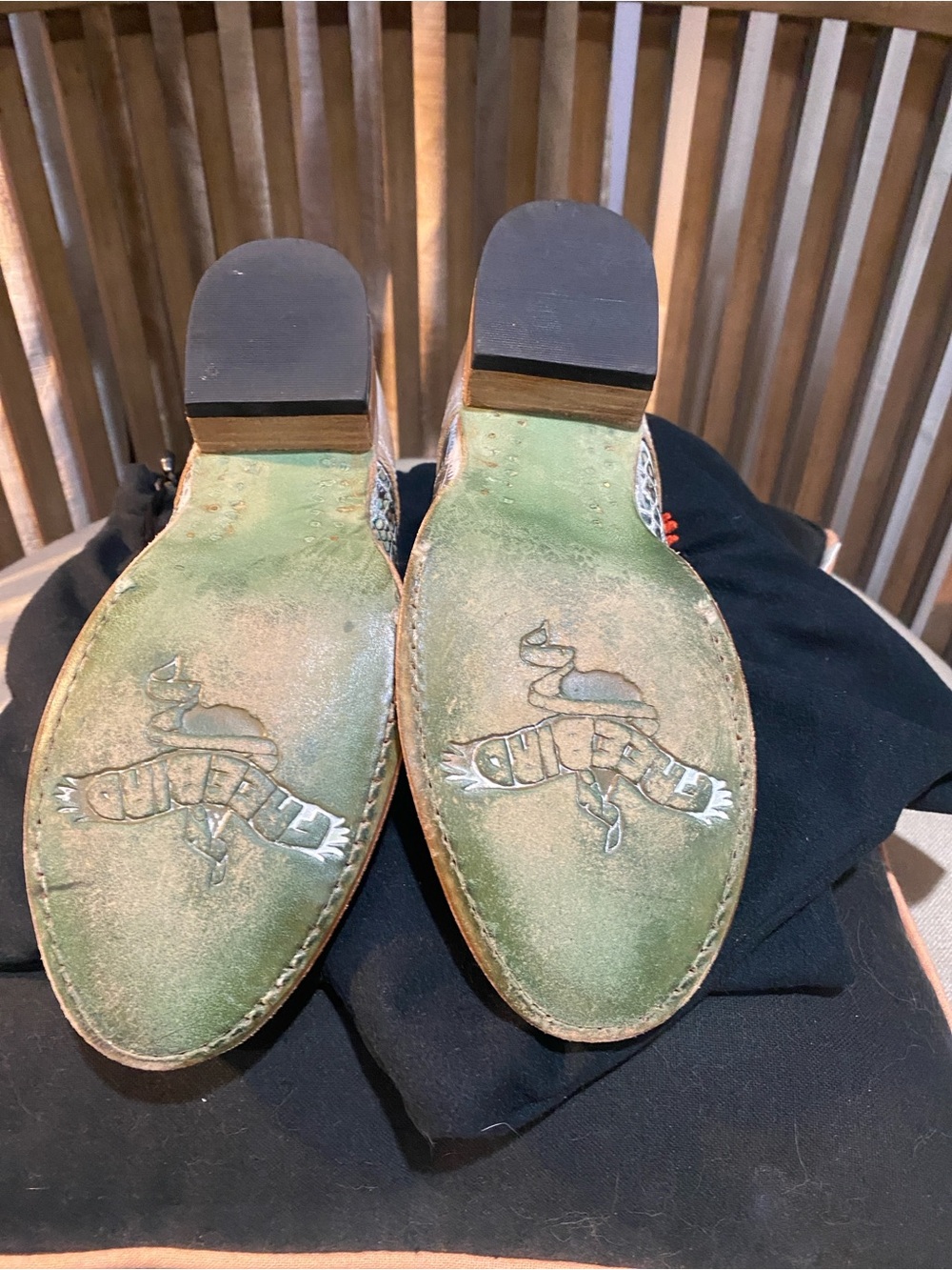 Freebird by Steven Tan & Teal Leather Slip-On Flats - Picture 6 of 8